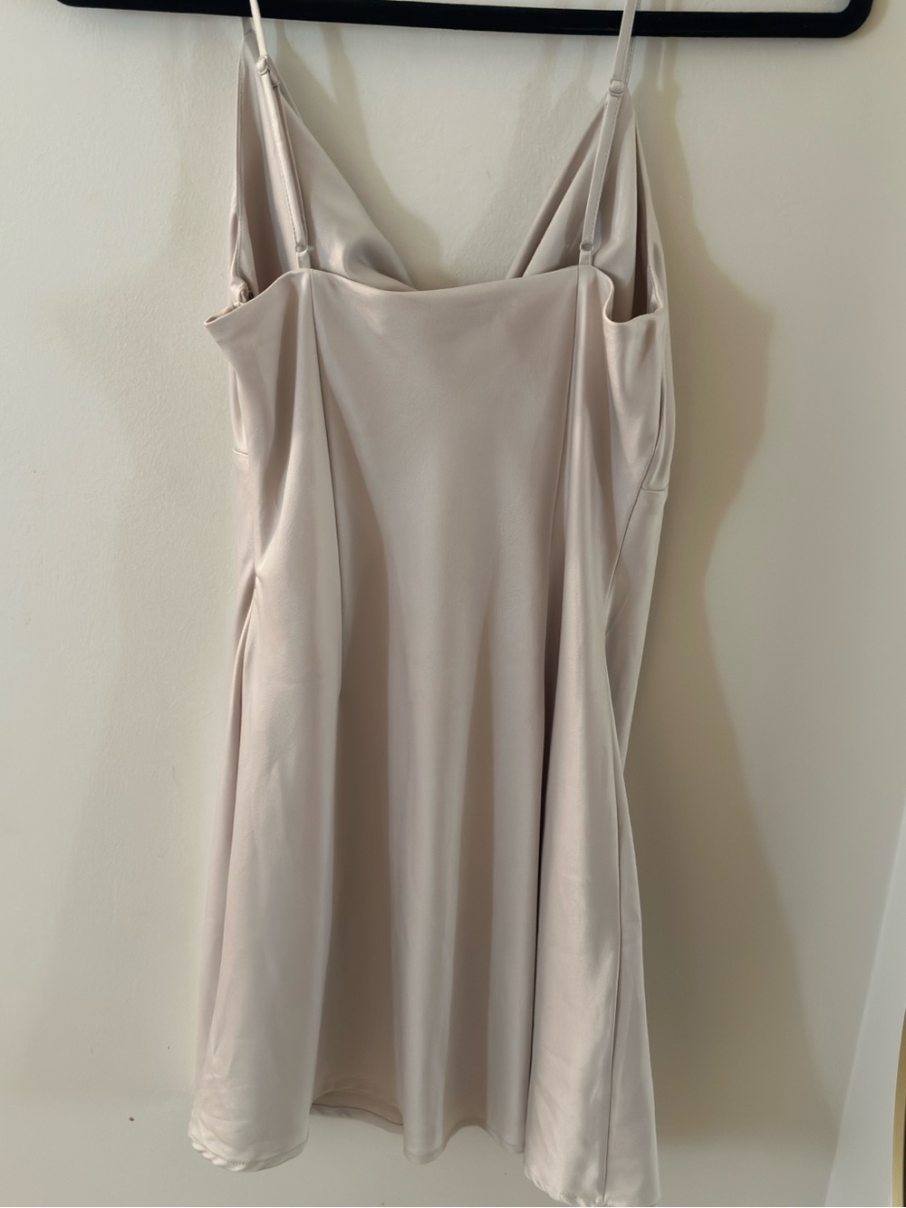 Sleek Knot-Front Slip Dress in Ivory - Picture 3 of 3
